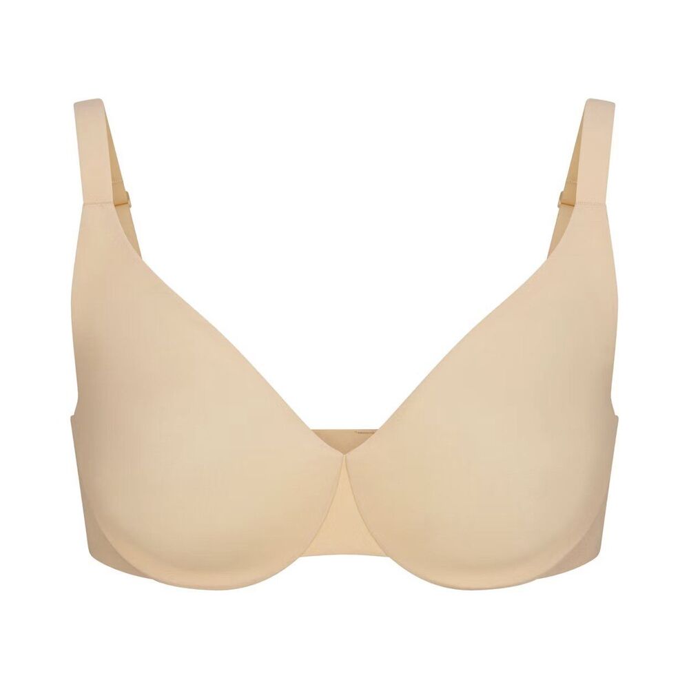 Skims Smoothing Intimates Unlined Full Coverage Bra Sand Size 32D
